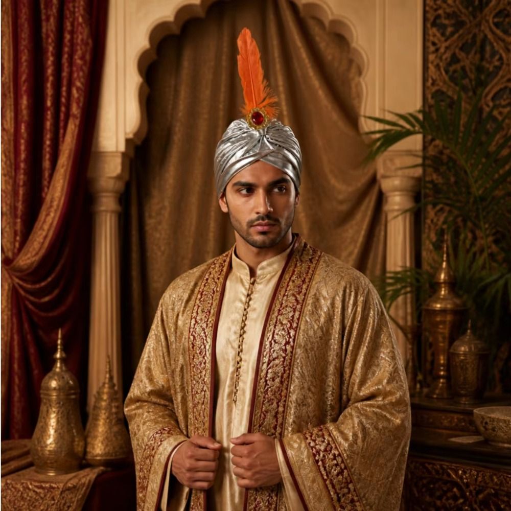 Шляпа-тюрбан с перьями, арабск – обзор и цена Ethnic Fashion India